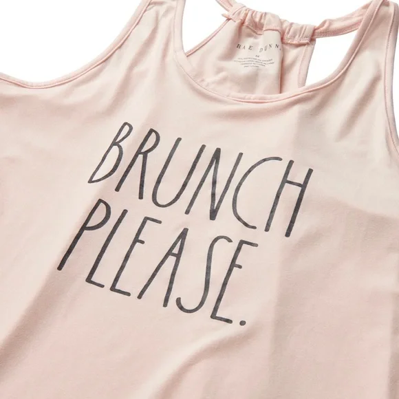 NWT Rae Dunn Brunch Please Cami and Shorts Pajama Set / M - Picture 6 of 9